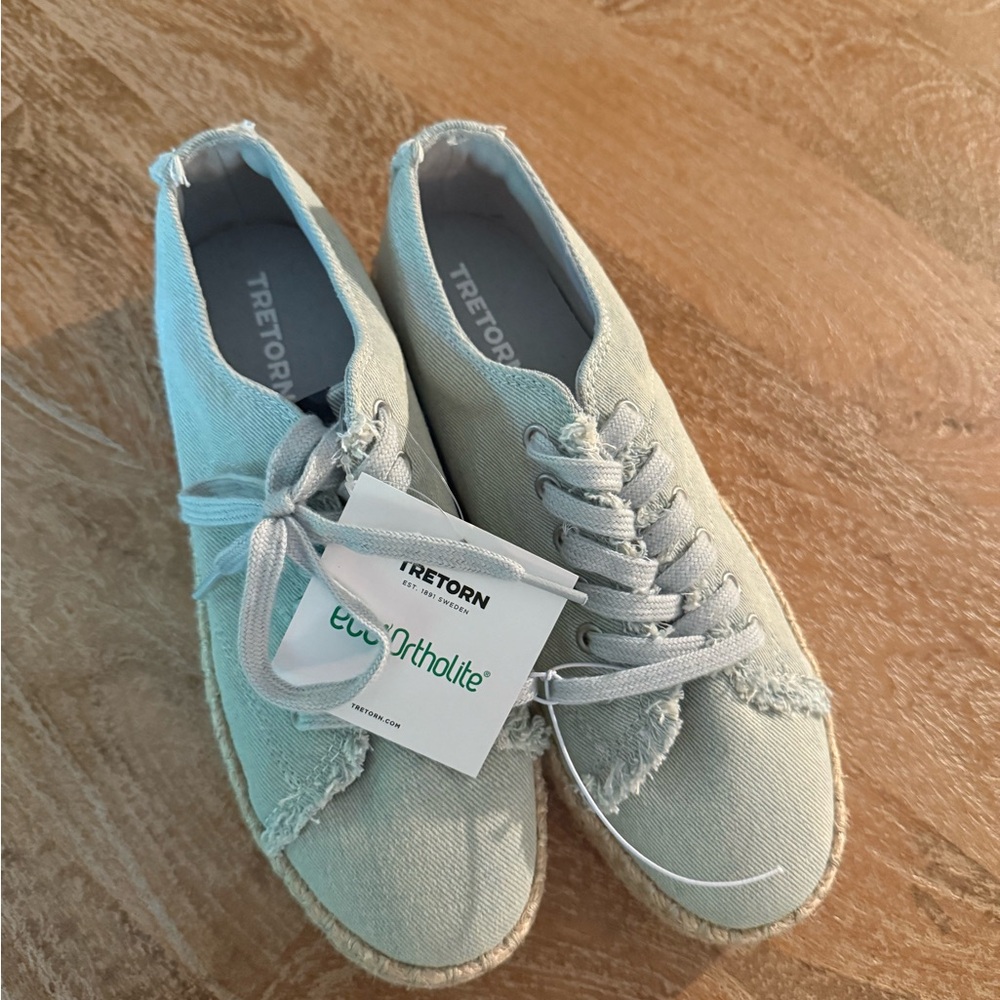 Tretorn “denim” platform canvas sneaker
